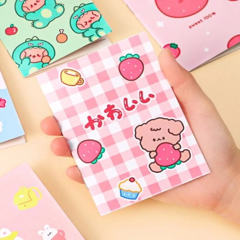 4PCS parole Mini Pocket Notepad Cartoon Memo Notes Portable Mini Notebook Journal Diary Cute Pocket Note Book School