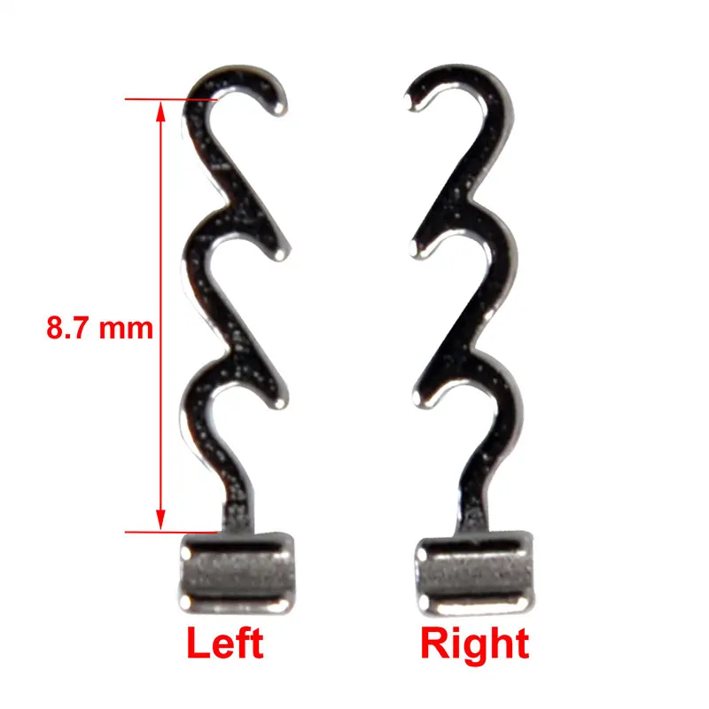 10 Stück/Packung AZDENT Kieferorthopädische Crimpbare Haken Multifunktional Lang Links und Rechts Größenvarianten Dentalmaterial – Detail 1