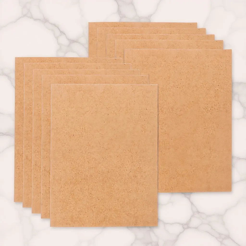 

10Pcs Paper File Folder A4 Kraft Paper Document Organizer Simple Design Single Slot Office School Document Holder