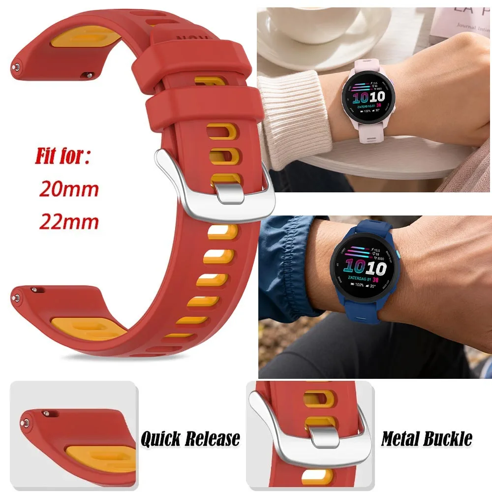 Silicone Strap For Amazfit Active 3 2 Max Bracelet 20mm 22mm Band For Amazfit Balance 3 2/Bip Max 6 5 3Pro/GTR4 3 2/GTS 3 4 Mini