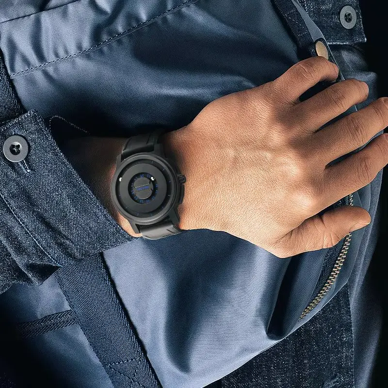 GORMAN WATCH Couple Wear Stainless steel Quartz Watch Creative Scrolling Pointer Magnetic Force Wrist Clock Relogio Masculino