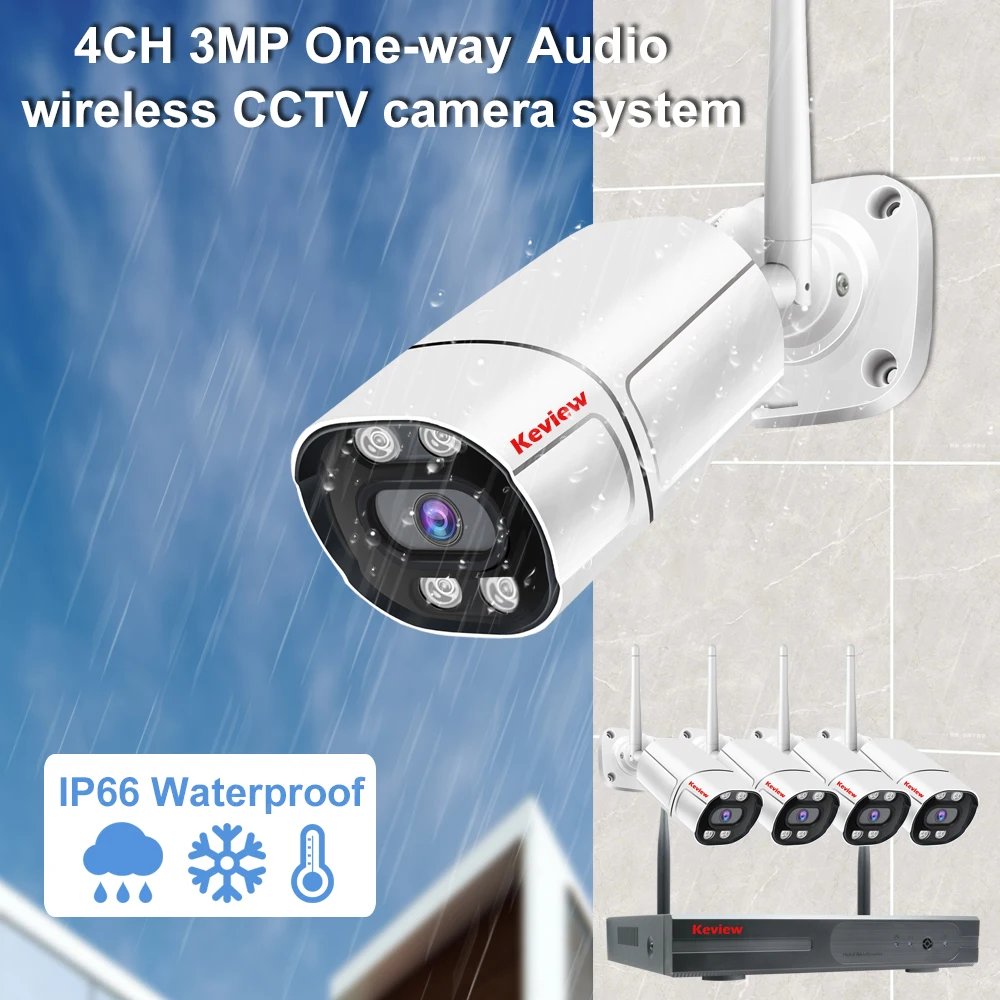 5MP 3MP 10CH NVR  WiFi Video Surveillance Kit Outdoor Waterproof Wireless CCTV System IP Camera Security Protection Set