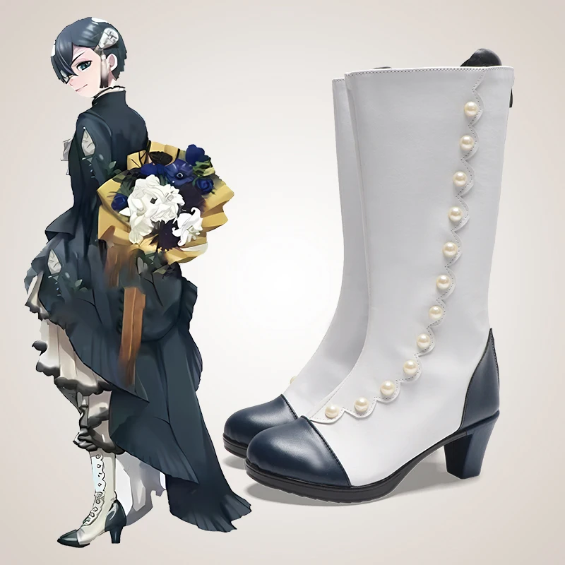 

Black Butler Ciel Phantomhive Cosplay Shoes Boots Halloween Costumes Accessory Custom Made