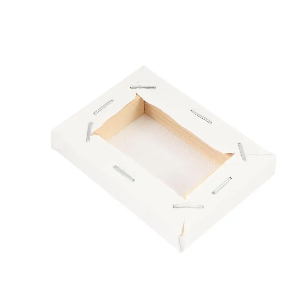 Mini blanco estirado para pintura acrílica al óleo imprimada, suministros de pintura, tablero de pintura al óleo, marco de lienzo para artista