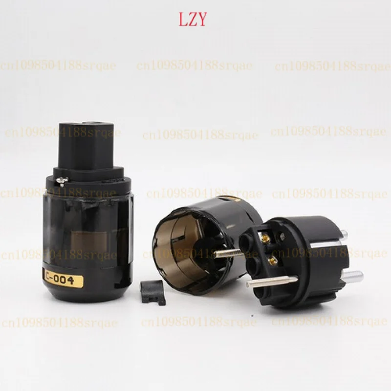 

Пара P-004E + C-004 Родинированная сетевая вилка HIFI EU для вилки Schuko + розетка IEC DIY