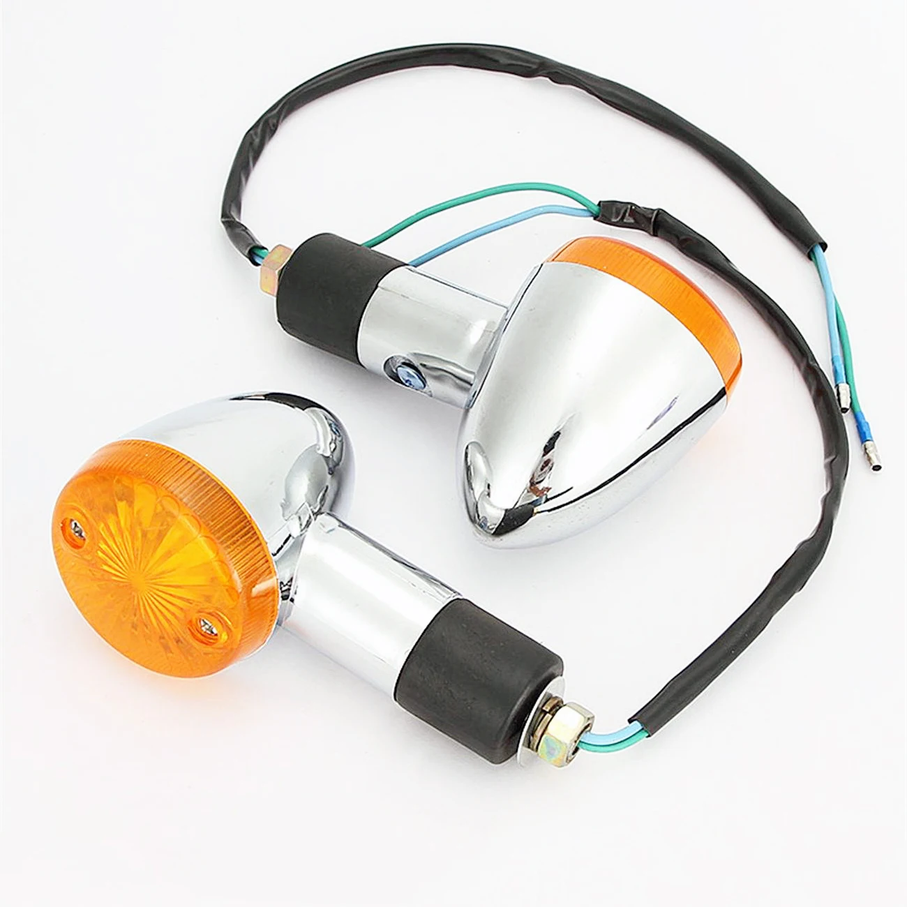 

Motorcycle Turn Signals Pair Cafe Racer Accessories Indicator Lights Lamp Bulb for Harley Davidson M109R Suzuki Boulevard ...