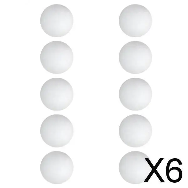 

6x10 Pieces EVA Foam Golf Swing Exercises Practice Training Balls White