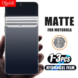 1-3Pcs Matte Hydrogel Film For Motorola G84 G54 G14 G73 G53 G23 G13 Screen Protector For Moto Edge 30 Neo 20 Pro Lite Soft Film