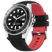 Rubber 20mm Watch Band 22mm Watch Band Silicone No Gaps Strap for Samsung Galaxy Watch 46mm Huawei Watch GT4 46mm Amazif Garmin