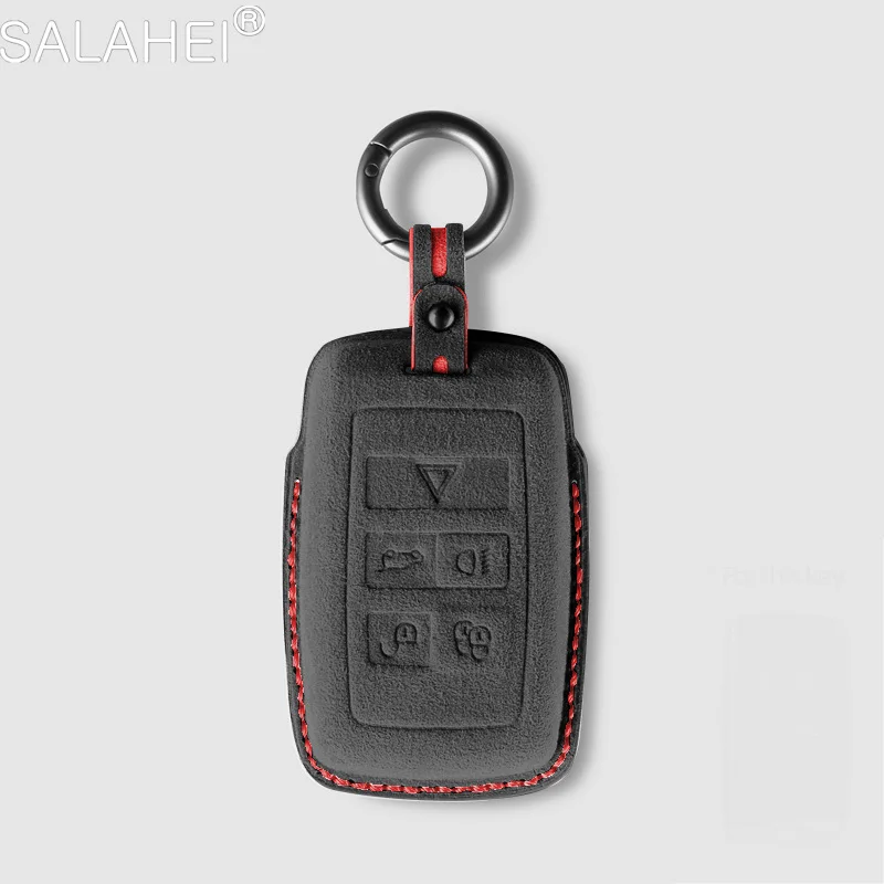 

Leather Car Key Case Cover Holder For Land Rover Range Rover Sport Velar Evoque Freelander 2 Discovery Jaguar XF XJ XJL XE