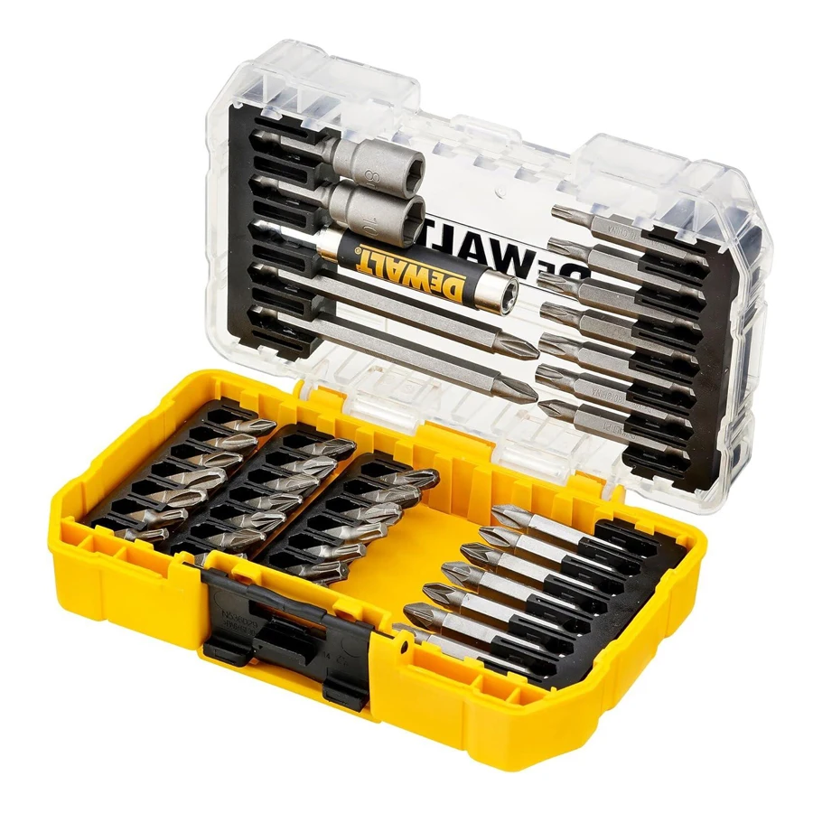 Imagem -03 - Dewalt Impacto Chave de Fenda Bit Conjunto com Case Resistente Case Resistente Tstand Caddy Drill Bits Driver Definir Acessórios Dt70702 40 Pcs