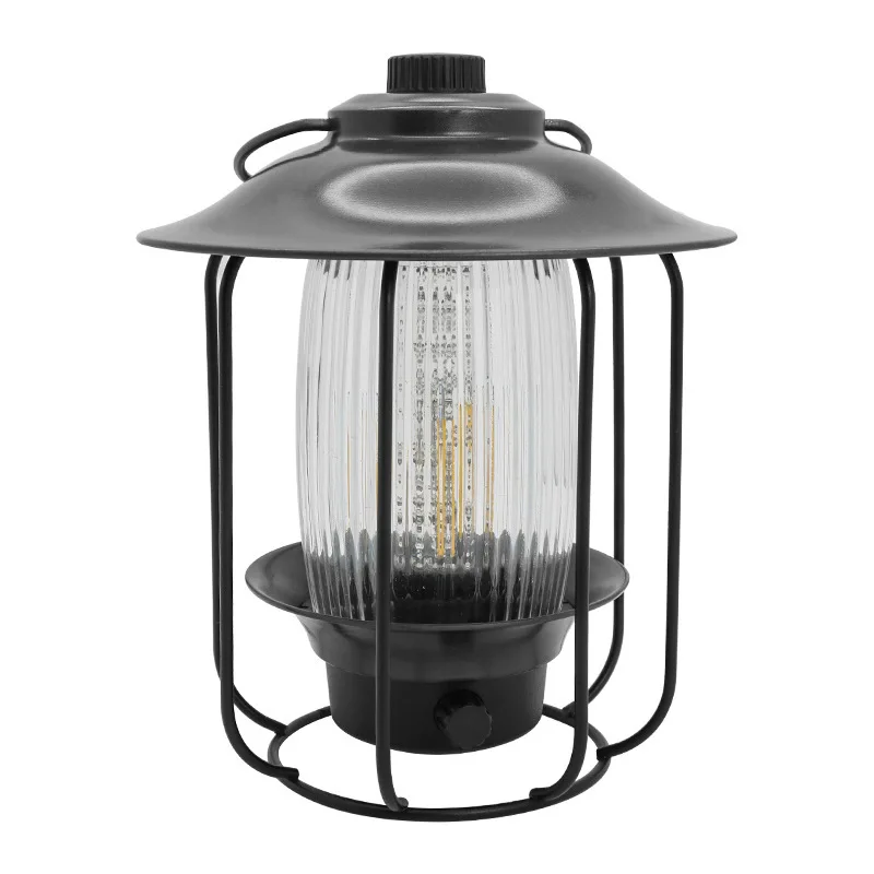 

Outdoor Camping Tent LED Hanging Pull Lighting Mood Portable Lantern Bright White IP65 Rated Metal Lithium Battery CRI 90