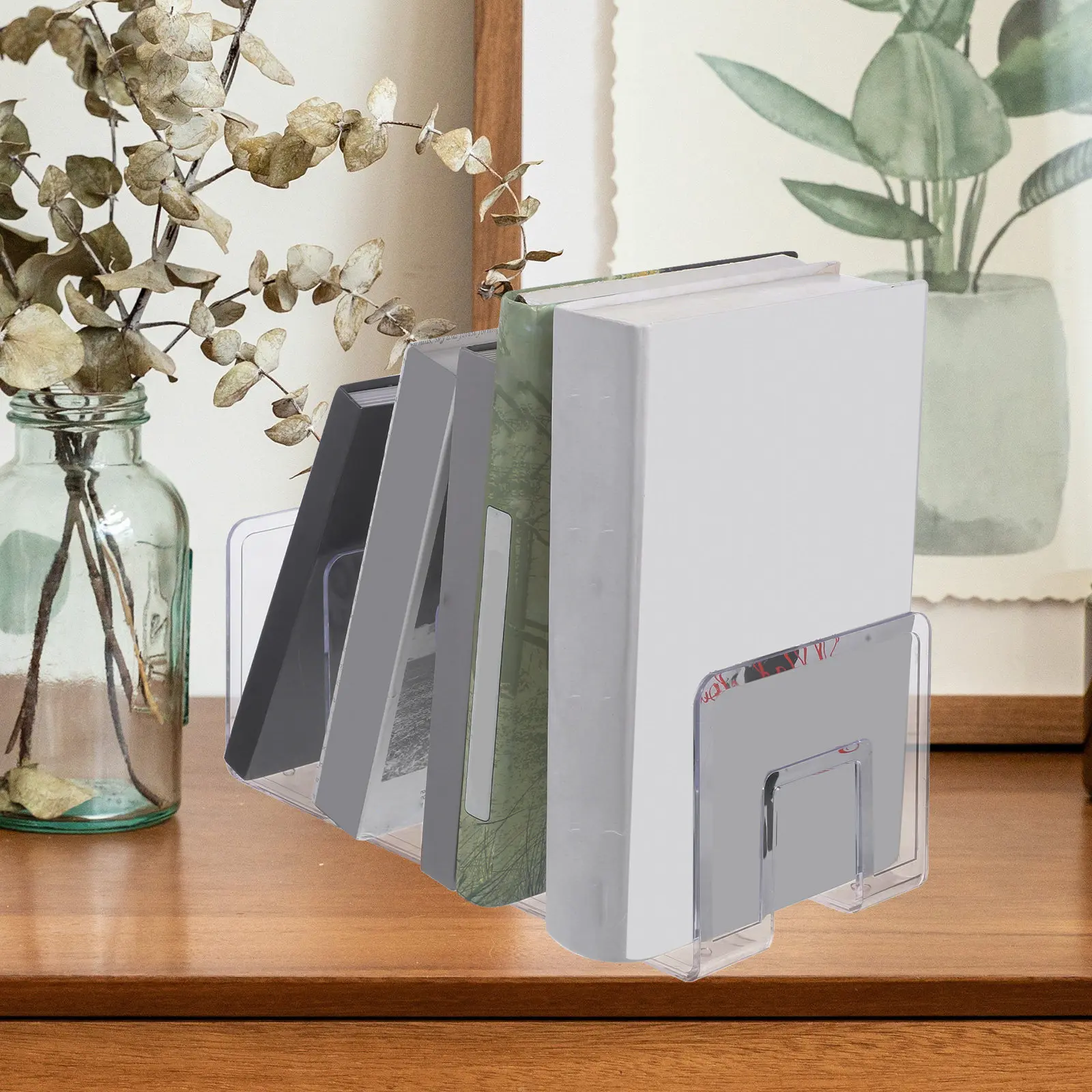 Desktop File Organizer Rack Efficient Document Storage for Office Study Magazines Papers Folder Holder Modern Design Space Saver