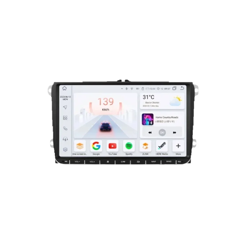 Autoradio Android 14 für VW Volkswagen Golf Polo Skoda Rapid Octavia Passat b6 Tiguan Carplay GPS Auto Multimedia Player Carplay
