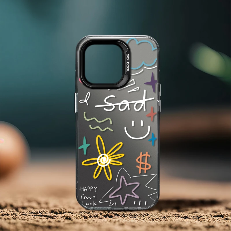 

Для iPhone 16 15 Pro 14 13 Pro Max 12 11 Plus чехол для телефона противоударный защитный чехол для камеры с мягкой рамкой и жесткой задней крышкой для телефона S