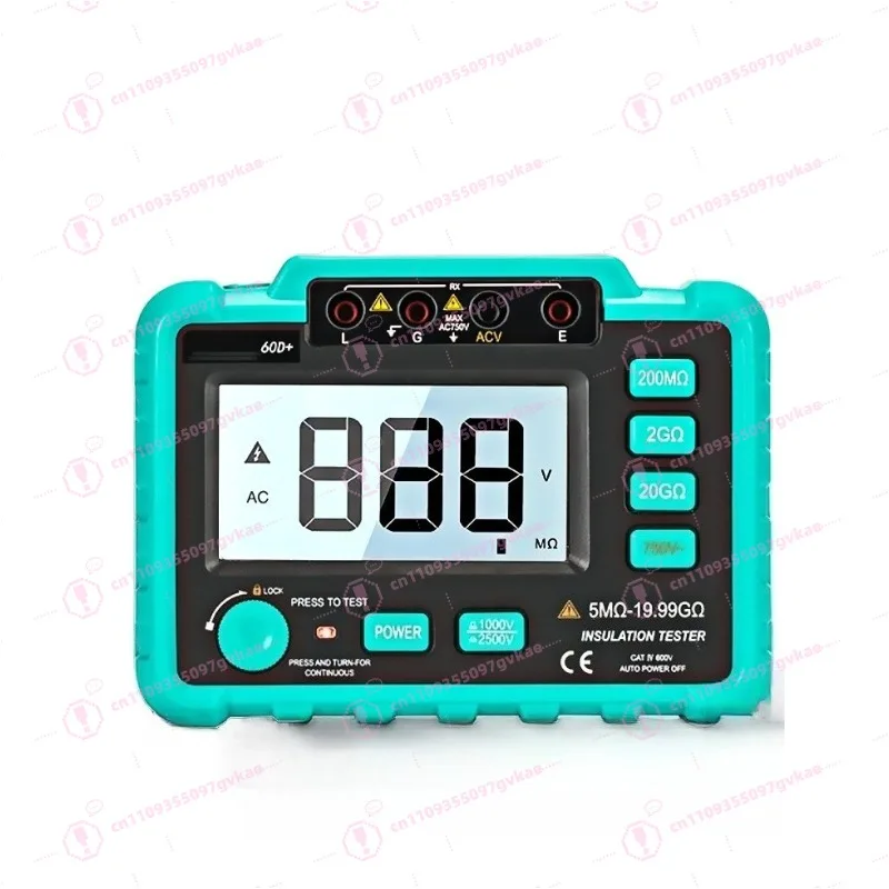 

Insulation Resistance Tester 60B +/60D + Digital Megohmmeter 250V/500V/1000V/2500V