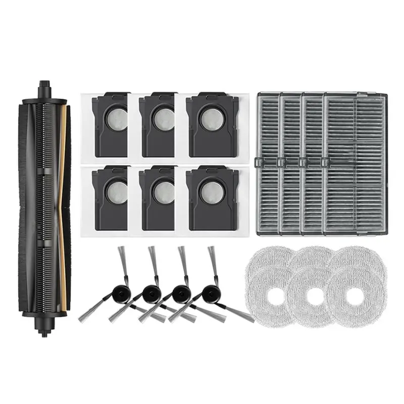 

FORC-For Mova P50 Pro Ultra P10 Pro Ultra Robot Vacuum Spare Parts Main Side Brush Hepa Filter Mop Cloth Dust Bag Accessories