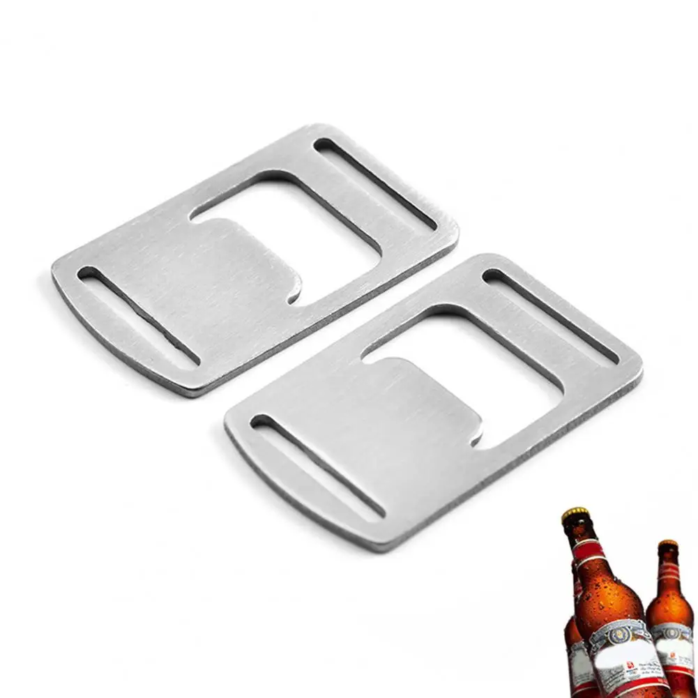 Drink Opener Smooth Surface One-hand Operation Multifunctional Great Outdoor Camping Webbing Buckle Design Bottle Opener