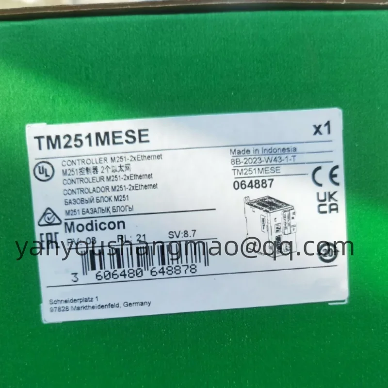 

HMIGXU3500 TMC2TI2 TM251MESE TMC4AI2 TMC4AQ2 TM251MESC, 1 an de garantie,Brand new