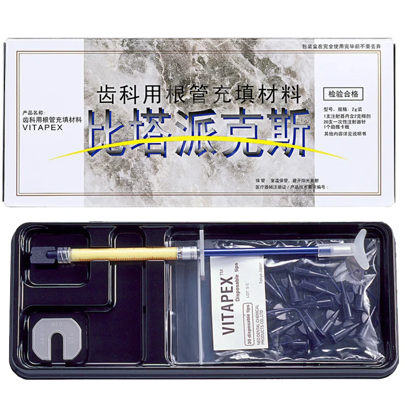 Japan Vitapex Dental Root Canal Filling Material Temporary Or Permanent Premixed Calcium Hydroxide