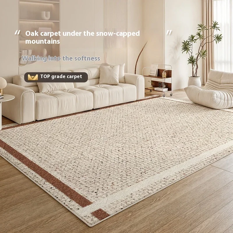 

New Light Luxury Cream Style Waterproof Carpet Living Room Bedroom Bed Blanket Soft And Comfortable Home Decoration Mat