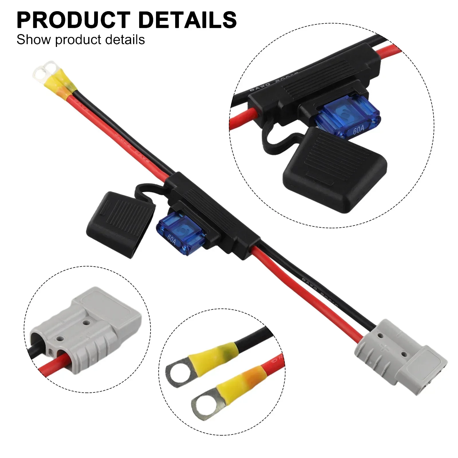 

Rubber Seals Connector Cable Connector Cable Waterproof Weatherproof Automotive Cable PVC+Copper Automotive Cable