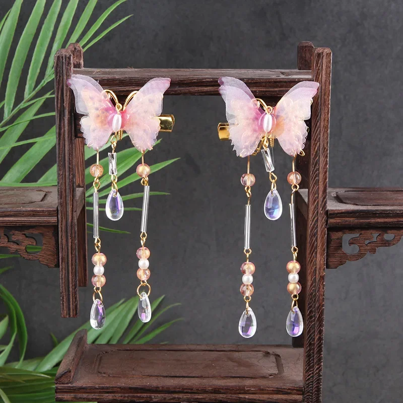 Women Girls Cute Colorful Butterfly Hairpins Hair Ornament Barrettes Headband Hair Clips Fashion Hair Accessories image 5