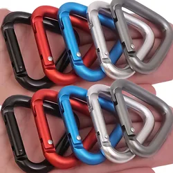 Aluminium Triangle Spring Ring Open Leather Bag Handbag Belt Strap Buckle Carabiner Connect KeyChain Snap Clasp Trigger Hook