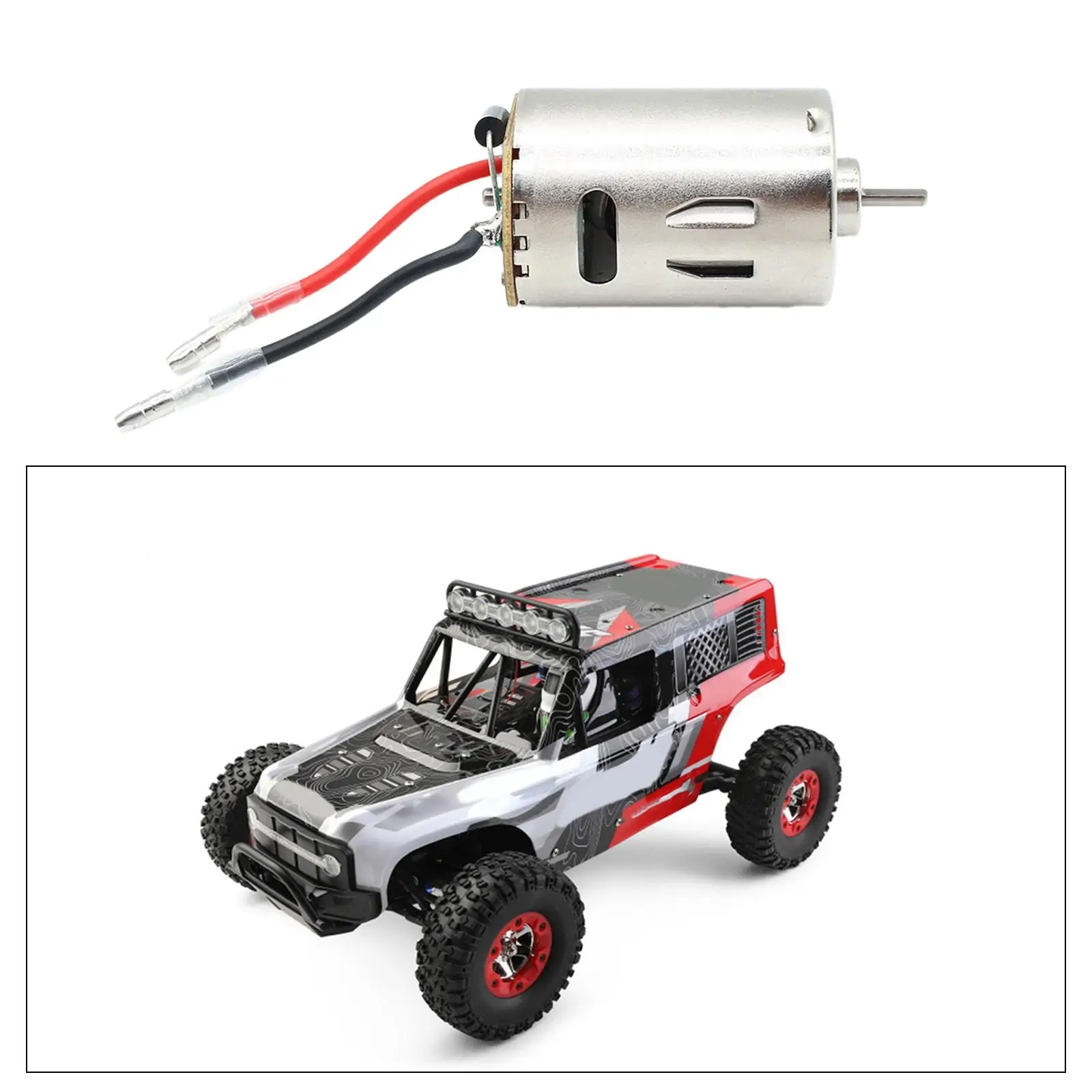 540 RC Car Motor RC Parts Easy to Install, Replacement, RC Accessory for Wltoys 12428 12427 12423 1:12 RC Car Modification