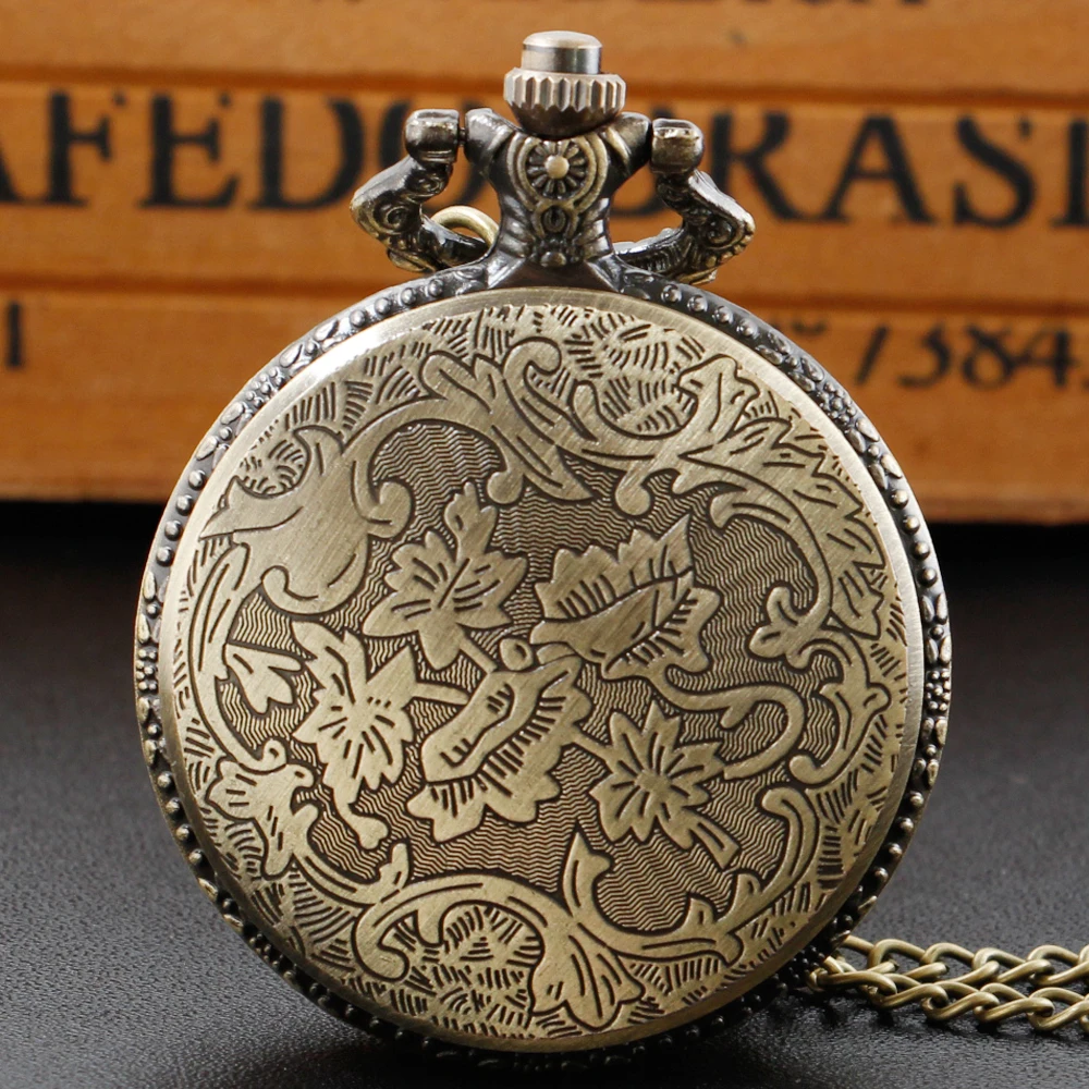 Women's Watch Gift Vintage Antique Chain Map Necklace Pocket Watch Pendant Reloj Mujer Women's Watch