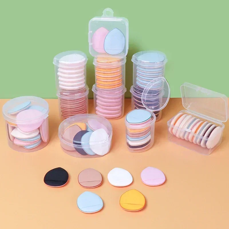 Mini fond de teint bouffant pour les doigts, petit coussin d'air, éponge en poudre, correcteur pour le visage, BB crème, applicateur cosmétique, outils de maquillage, 6/10 pièces