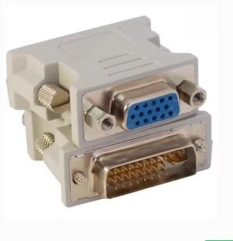

10 PCS For DVI to VGA adapter dvi to vga cable male-female, computer graphics card monitor interface adapter head