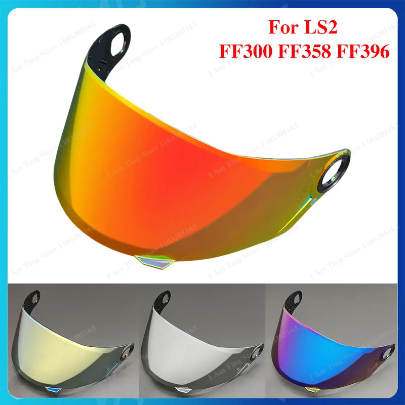 Motorcycle Helmet Visor Lens For LS2 FF300 FF358 FF396 Replace Anti-UV Anti-Scratch Dustproof Windshield Helmets Accessories