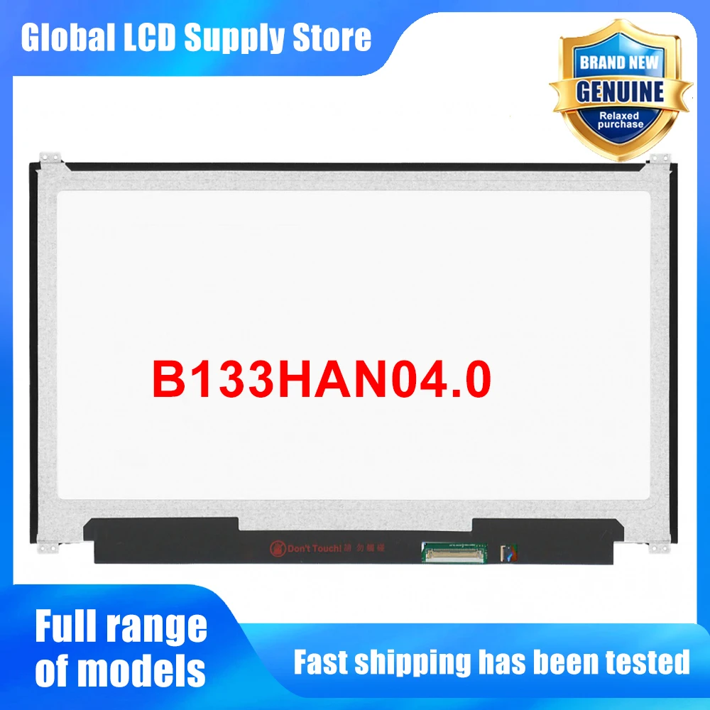 B133HAN04.0 13.3 inch Laptop Lcd Screen Fhd Ips Panel Non-touch Version Wled Backlit for Notebook Repair Replacement Assembly