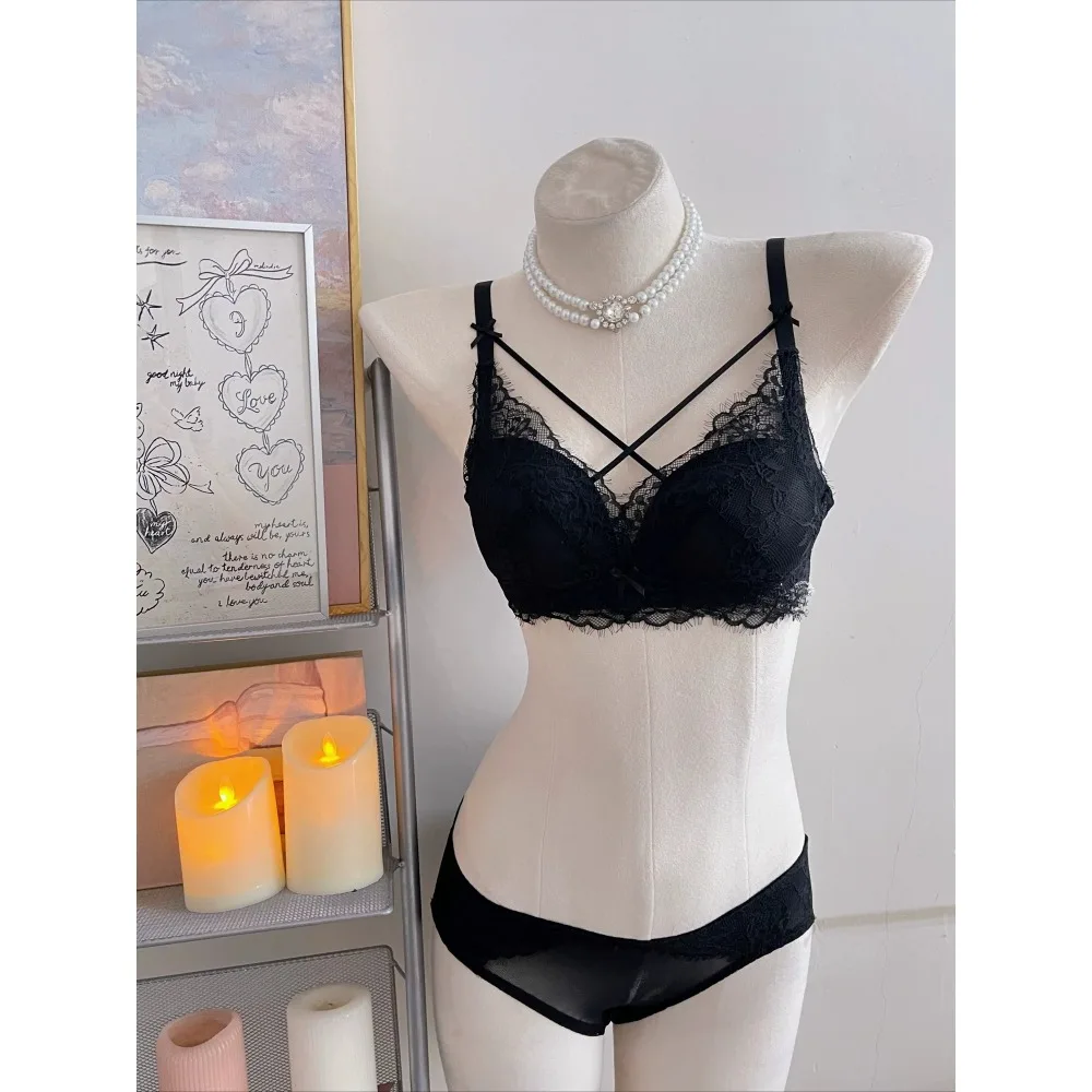 Women Small Bust Push‑Up Bra  Size 32‑38AB, Lace Wireless Brassiere, Beauty Back Side Support Collect Underarm Fat Lingerie セクシー