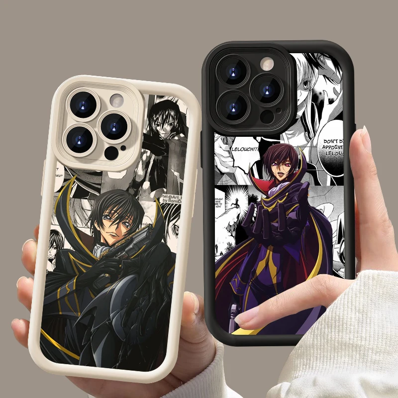 Code Geass Anime Cool Eye Ladder For Apple iPhone 15 14 13 12 11 XS XR X Pro Max Plus Back Phone Case