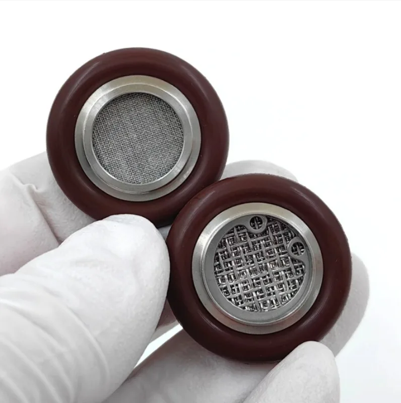 Vac-uum bracket KF16 stainless steel multi-layer wire mesh sintered fil-ter ele-ment KF25