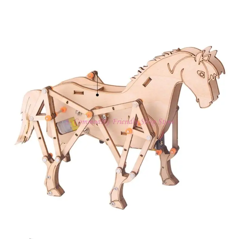 85AE Mechanical Horse Building Science Toy For Classroom Student Learning Engineering Principles Educational Craft Project