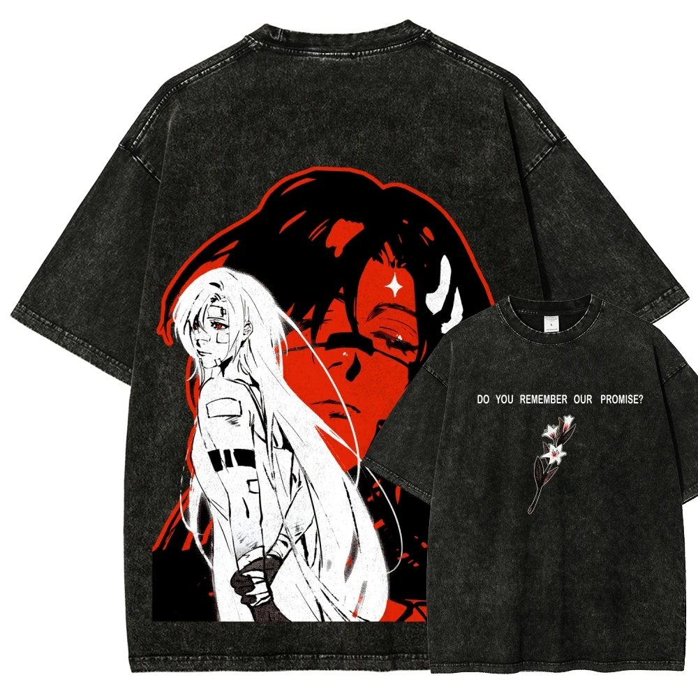 Signalis Elster Ariane Graphic T‑Shirt Vintage Washed Horror Game Character Print Oversized Cotton Unisex Gamer Streetwear Tee