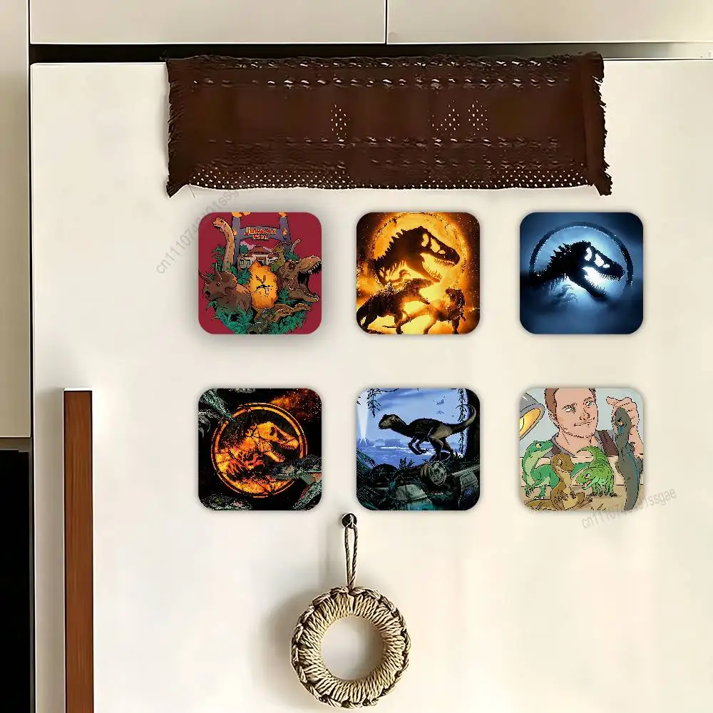 

J-Jurassic Park D-Dinosaur World Fridge Magnets, Decorative Refrigerator Magnets for Home Kitchen Decor, Strong Magnet Stickers