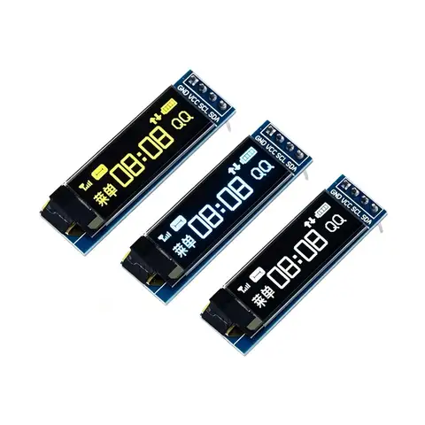 0.91 inch OLED Module 0.91' White/Blue OLED 128X32 OLED LCD LED SSD1306 Display Module 0.91' IIC Communicate for Arduino