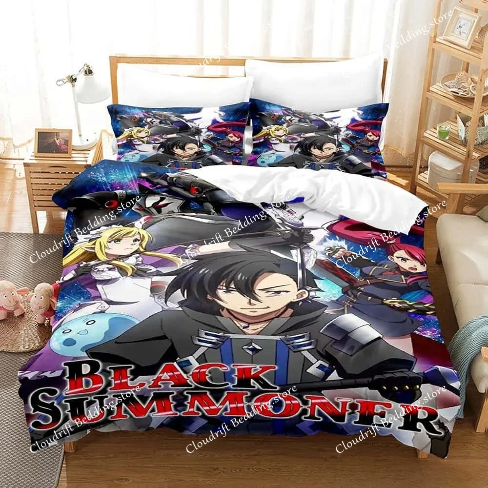 

Fashion 3d Printed Anime Black Summoner Bedding Set Single Twin Full Queen King Size Bed Set Adult Kid Bedroom Duvet Cover Sets
