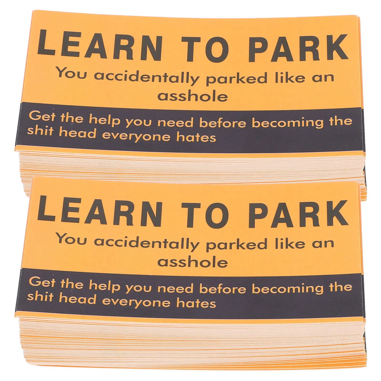 200 Sheets Parking Violation Card Paper Bad Parking Card Bad Parking Card For Warning Card Label Learn To Park Card