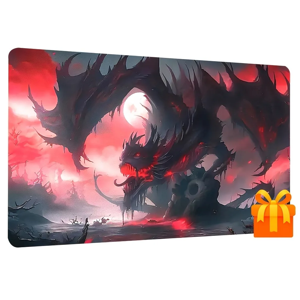 This game pad is designed with a zombie dragon pattern. Its bottom is made of anti-slip rubber material, with excellent