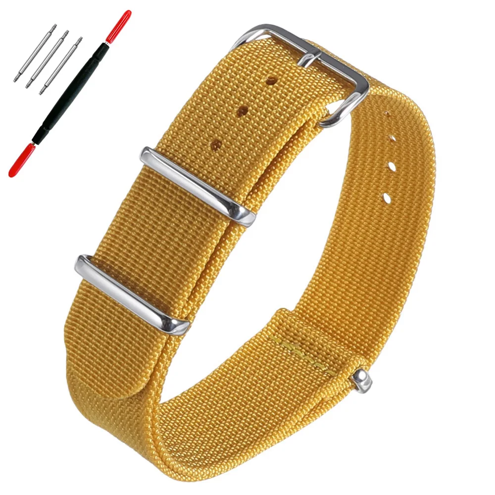 Neues geripptes Nylon-Uhrenarmband, universelles Segeltuch-Uhrenarmband 16mm 18mm 19mm 20mm 21mm 22mm 24mm, Militäruhrenarmband – Detail 14