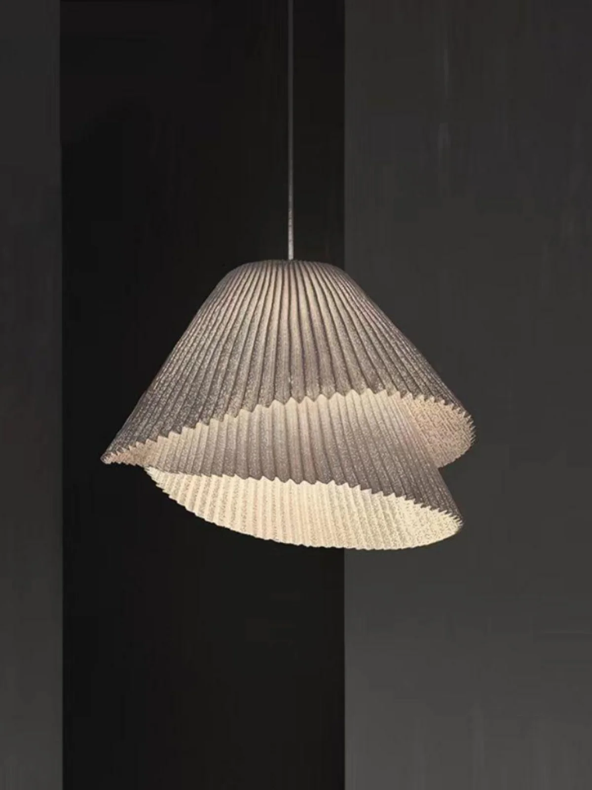 

Wabi Sabi style Pendant light restaurant bar E26/27 White/Gray pendant light bedroom creative designer room bedside art light