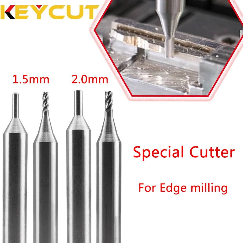 1.5mm 2.0mm Milling Cutter for Key Blank Edge Milling on Manual Key Machine Locksmith Tools