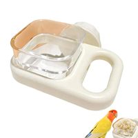 Parakeet Food Dish Portable Bird Feeding Dish Cups Bowl, Chinchilla Cage Accessories Secure Clamp Mount Feeder Bowl Supplies