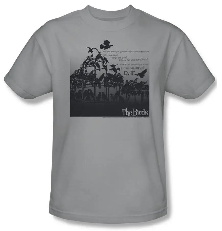 The Birds T shirt Alfred Hitchcock retro classic horror movie cotton tee UNI232