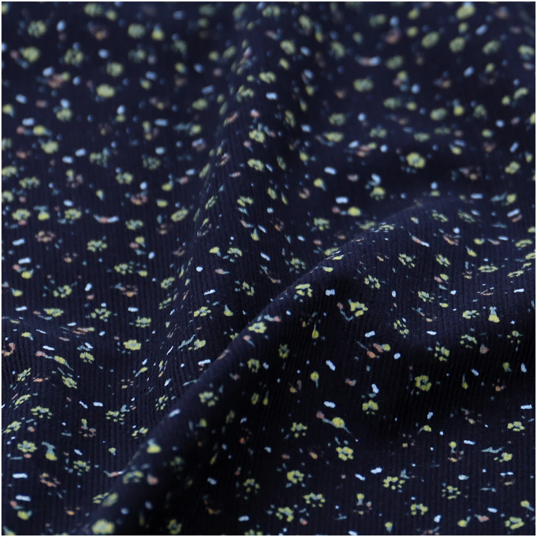 Floral Printed 100% Cotton Fine Corduroy Fabric For DIY Sewing Dress Coat Pants Pure Coton Fabrics